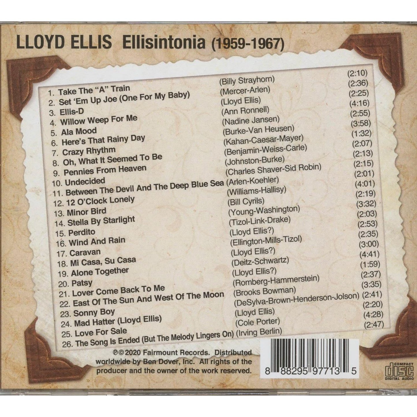 Lloyd Ellis - Ellisintonia (1959-1967) - CD