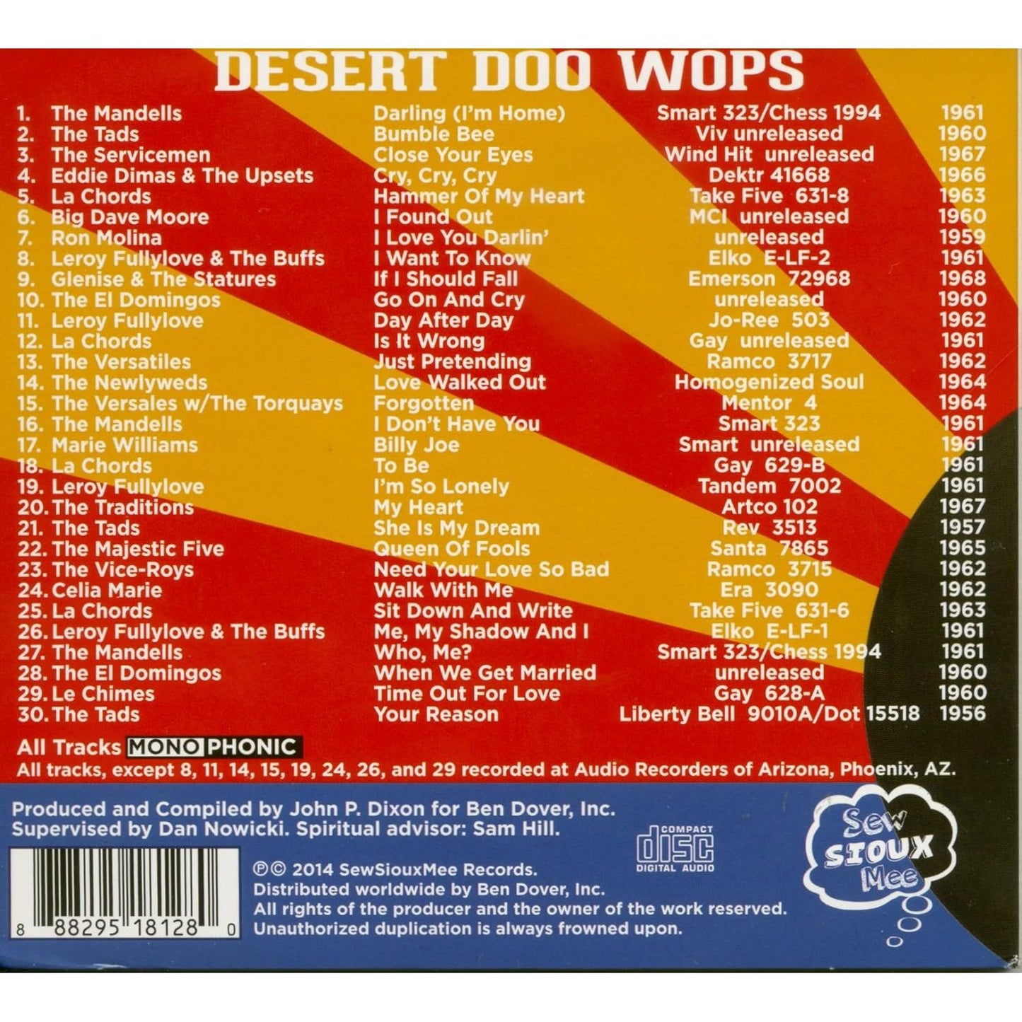 Various Artists - Desert Doo Wops 1956-1968 - CD