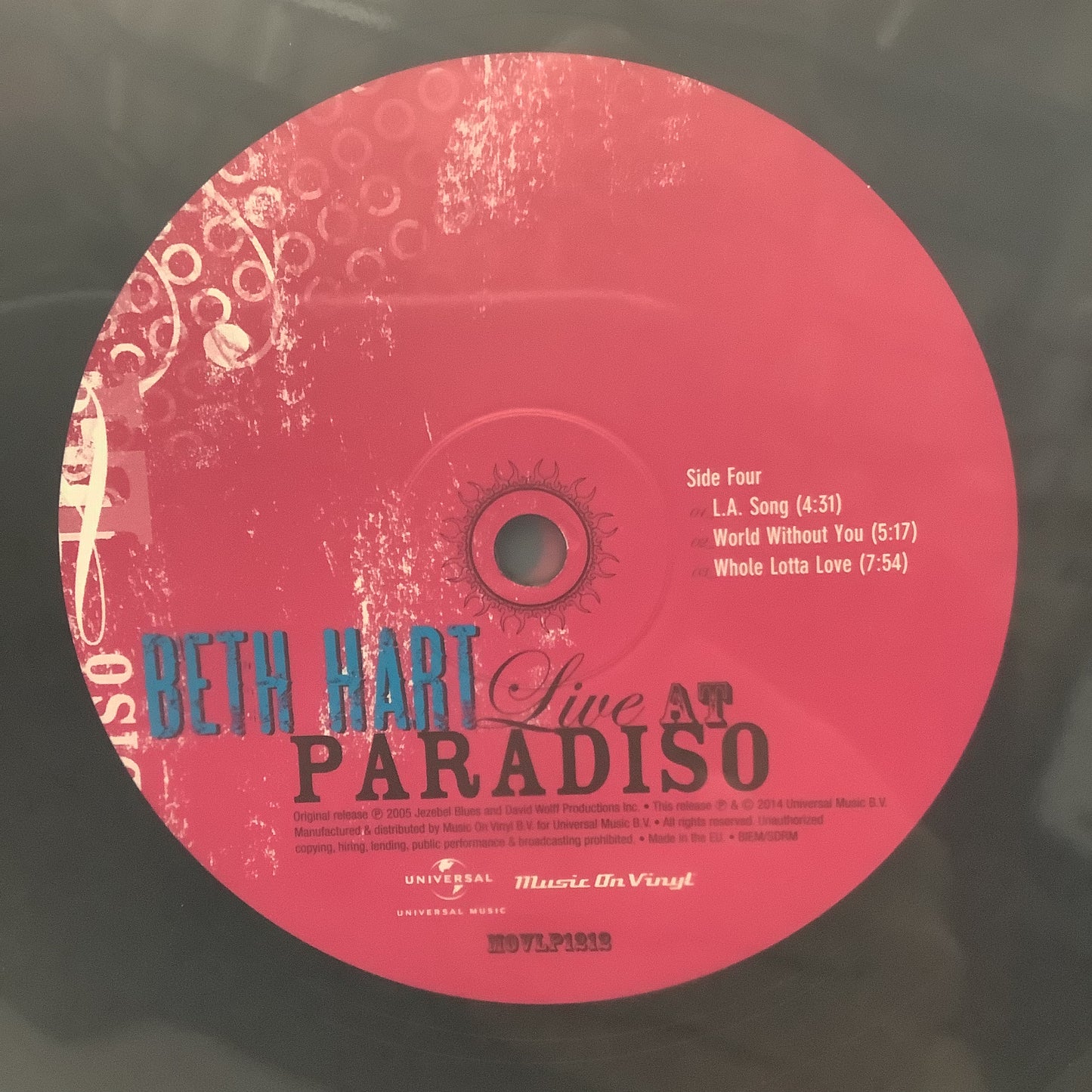 Beth Hart - Live At Paradiso - LP