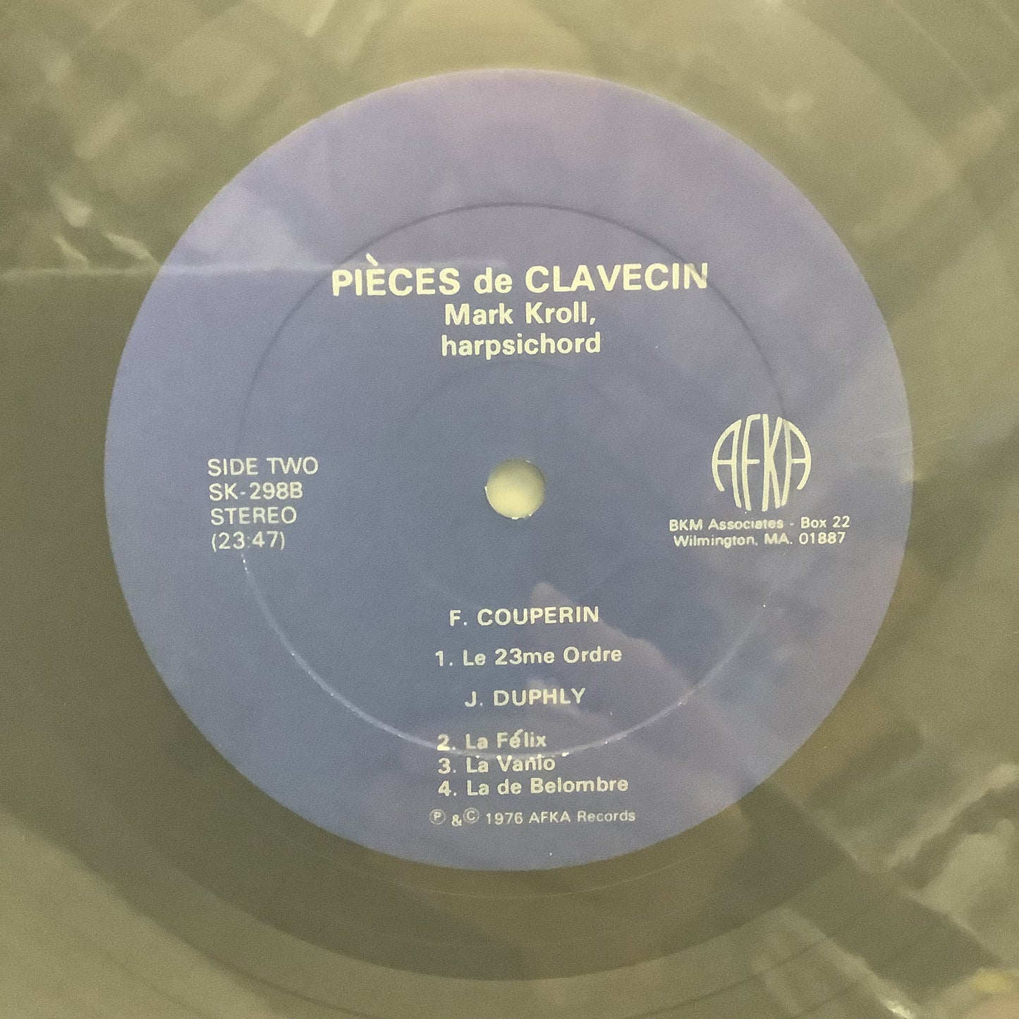 Mark Kroll - Pièces de Clavecin - AFKA LP
