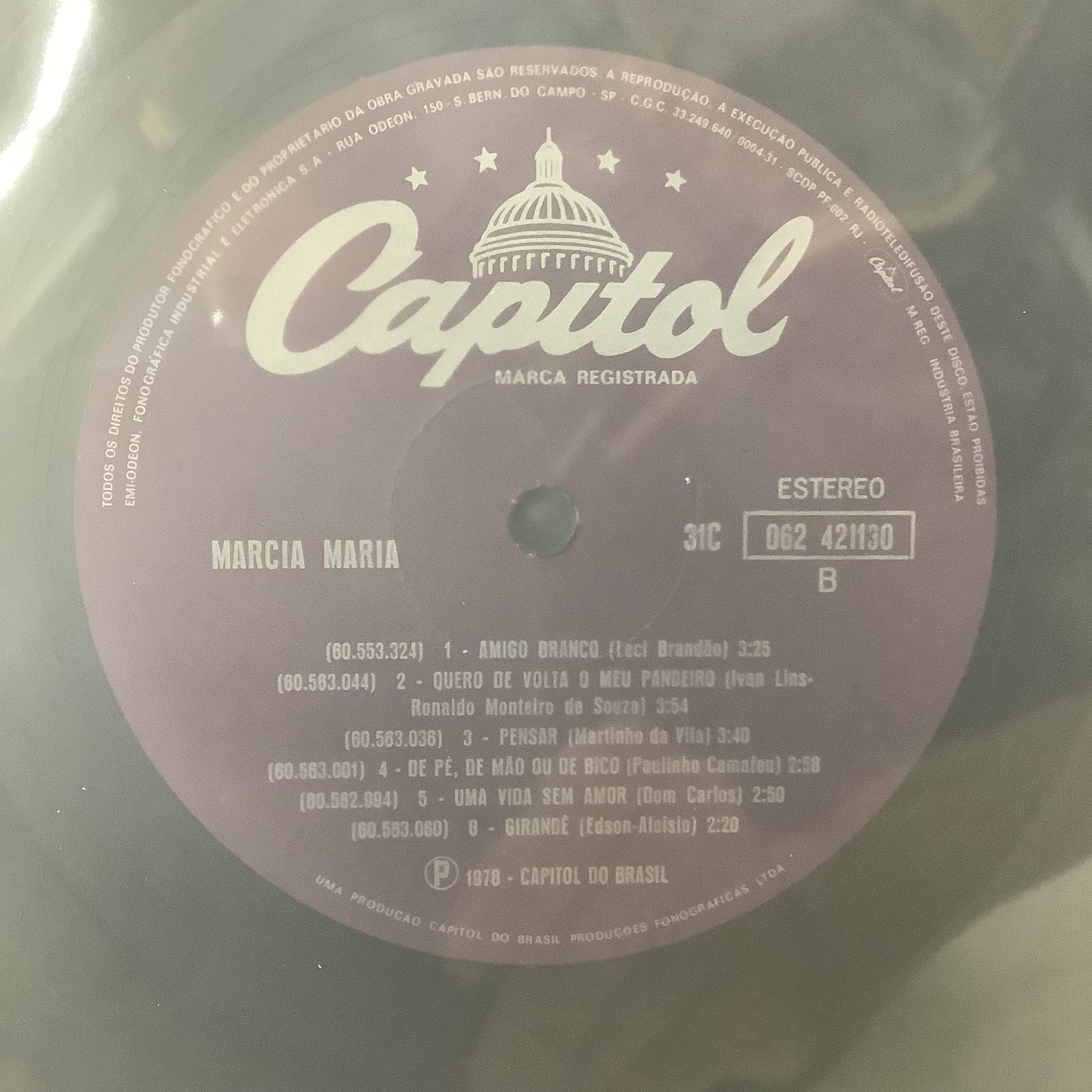 Marcia Maria - self-titled - Capitol Brasil LP