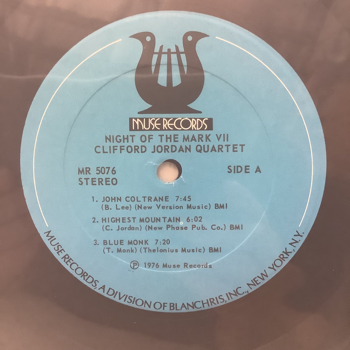 Clifford Jordan - Night of the Mark 7 - Muse LP