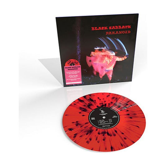 Black Sabbath - Paranoid - Red & Black Splatter - Import LP