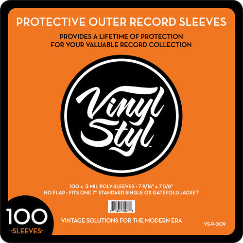Vinyl Styl™ 7 9/16" X 7 5/8" 3 Mil Protective Outer Record Sleeve 100CT