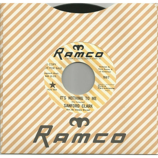 Sanford Clark - It's Nothing To Me / The Fool - Ramco 45 RPM 7"