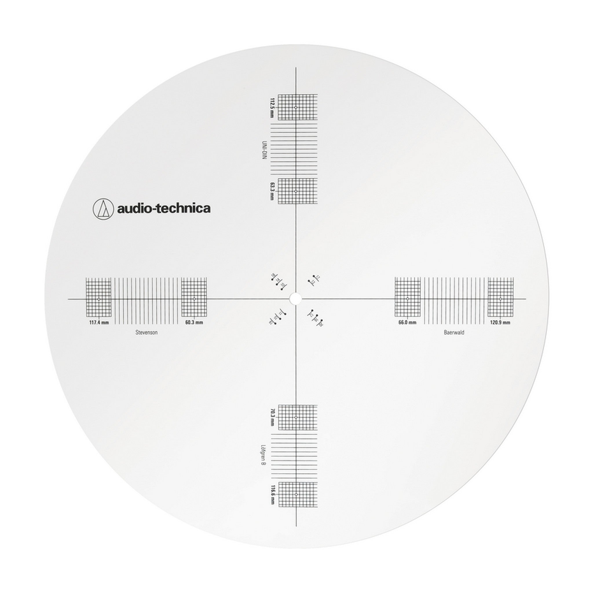 Audio-Technica AT-CAP4 Multi-Function Cartridge Alignment Protractor + Stroboscope Disc