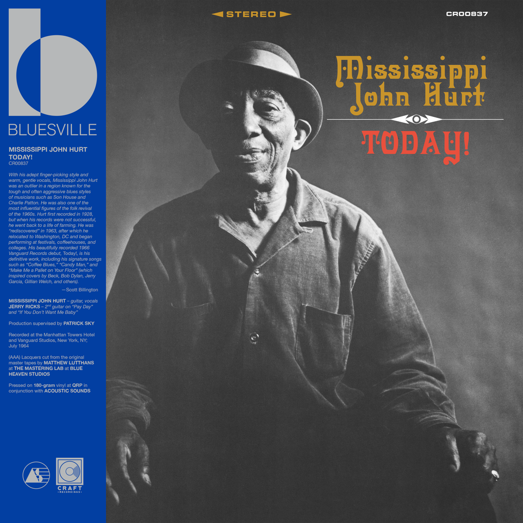 Mississippi John Hurt - Today! - Bluesville Acoustic Sound Series LP