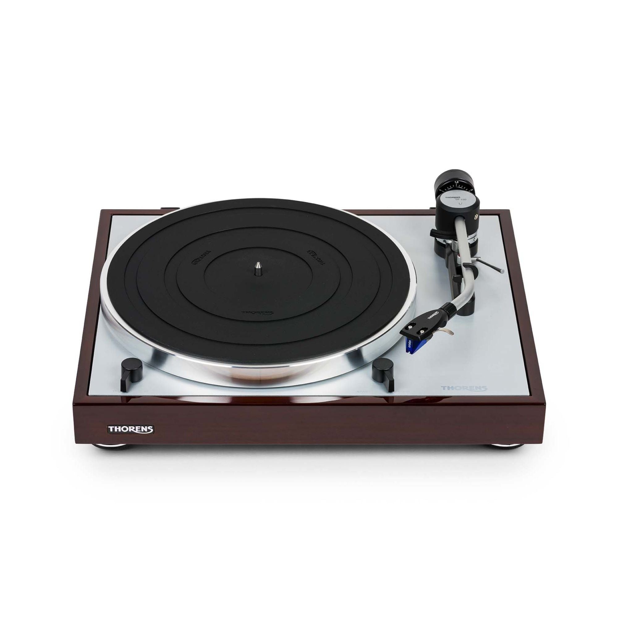 Thorens TD 403 DD, Gloss Walnut detail