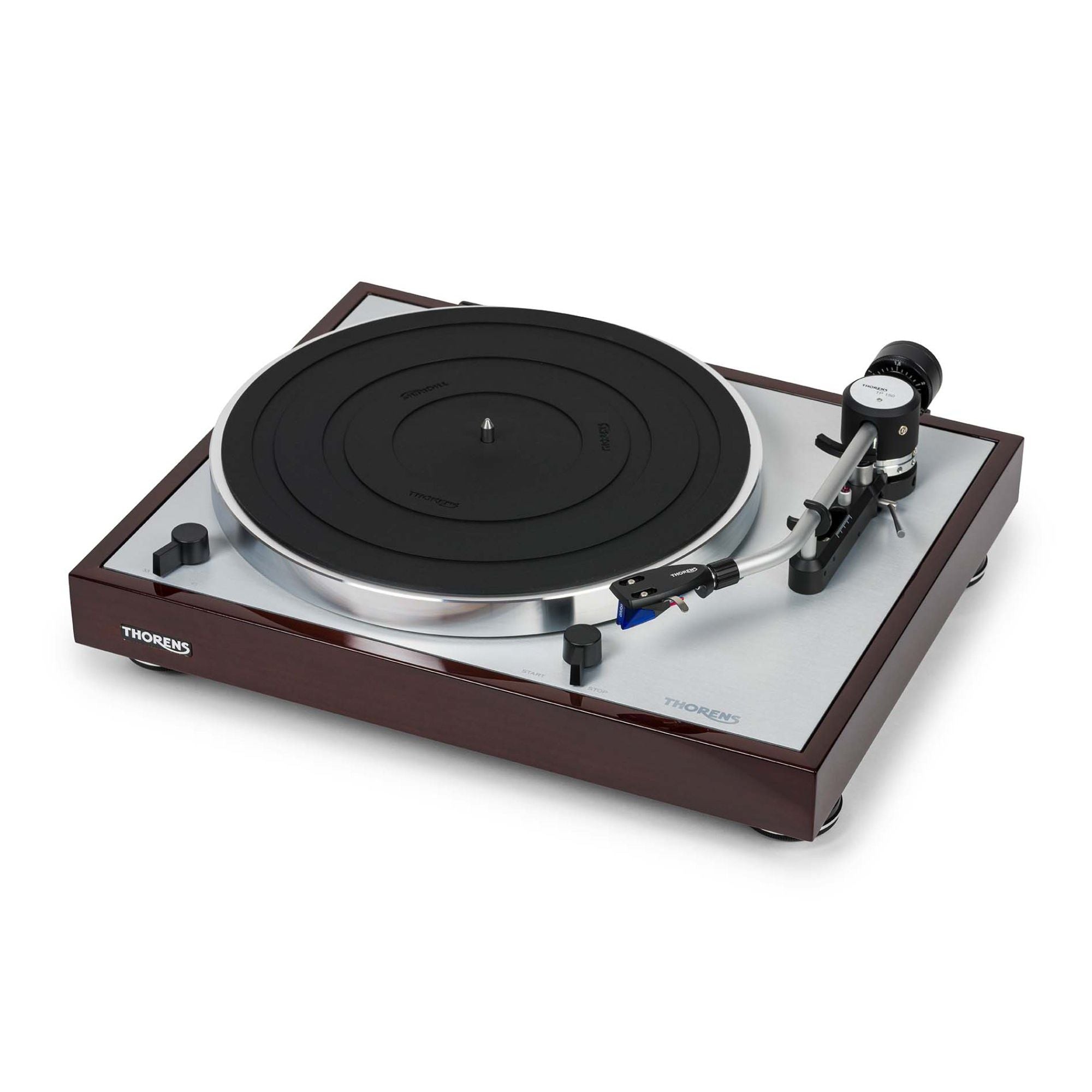 Thorens TD 403 DD, Gloss Walnut detail