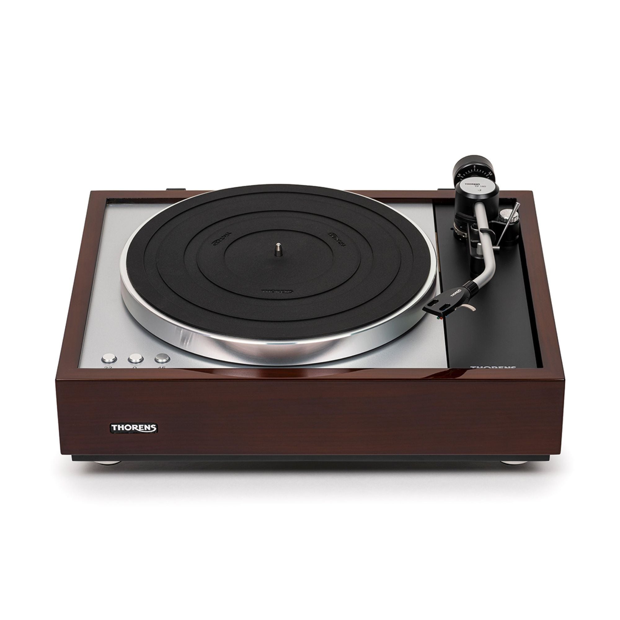 Thorens TD 1600, Gloss Walnut detail