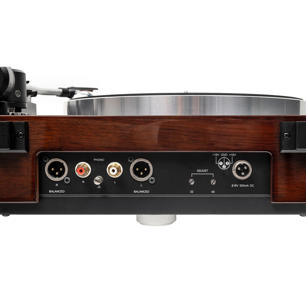 Thorens TD 1601 with TP 160 tonearm detail, Gloss Walnut