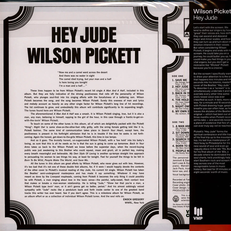 Wilson Pickett - Hey Jude - Vinyl Me Please LP - back