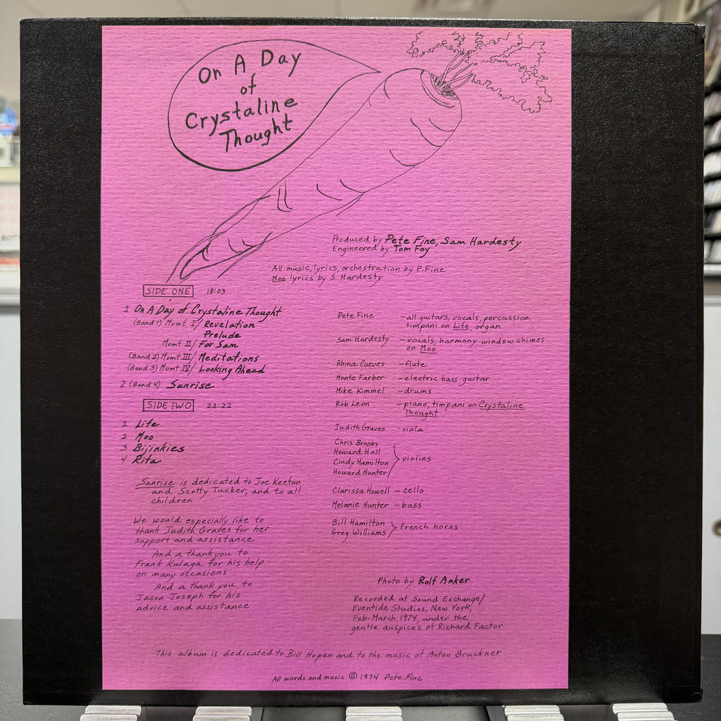 Pete Fine - On A Day Of Crystaline Thought - LP