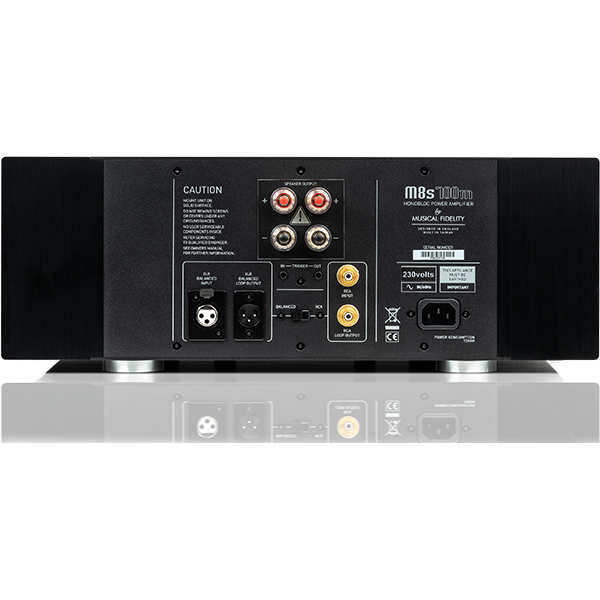 Musical Fidelity M8s-700m rear panel connections