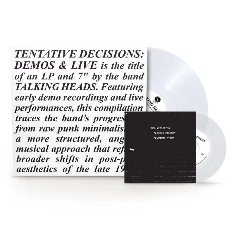 Talking Heads - Tentative Decisions: Demos & Live - RSD LP