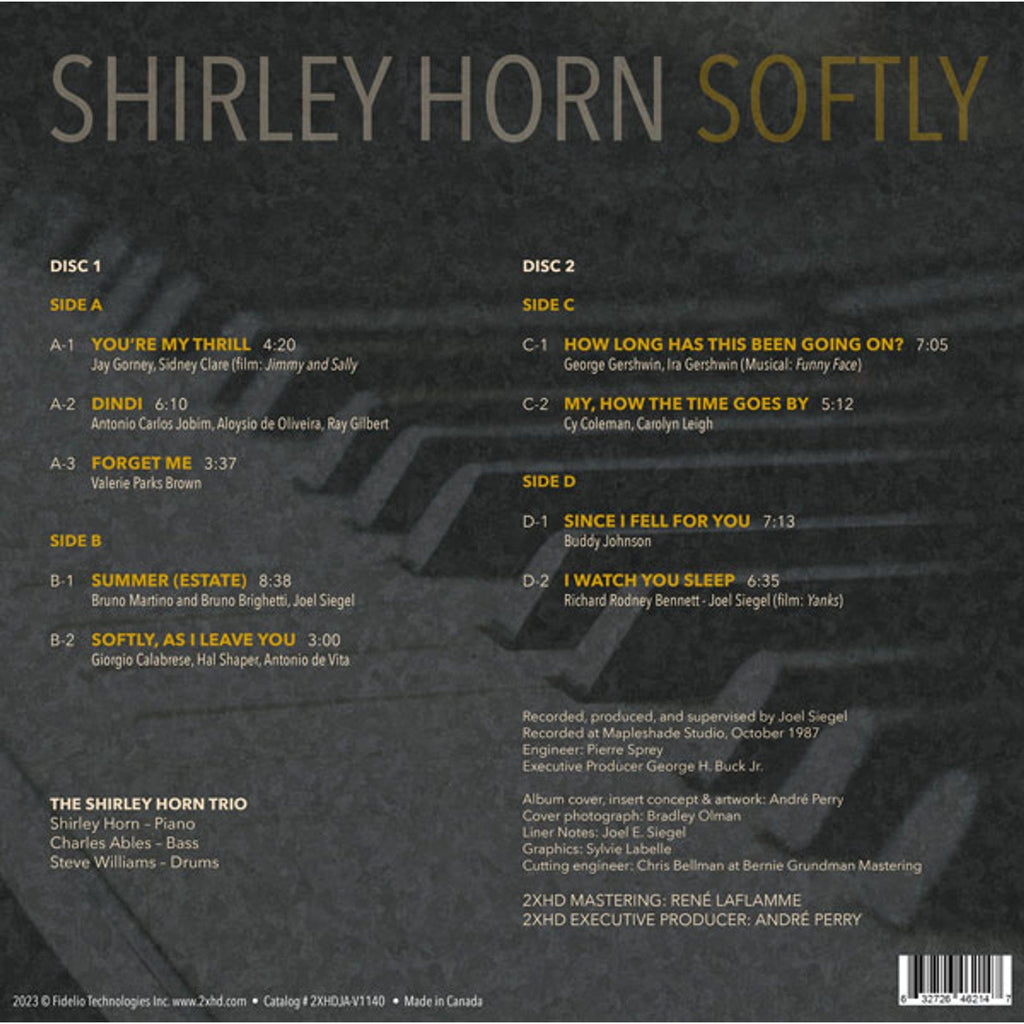 Shirley Horn - Softly - 2xHD LP