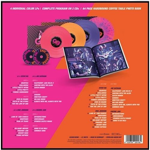 G3 (Satriani/Vai/Johnson) – G3 Reunion Live - LP/CD Box Set