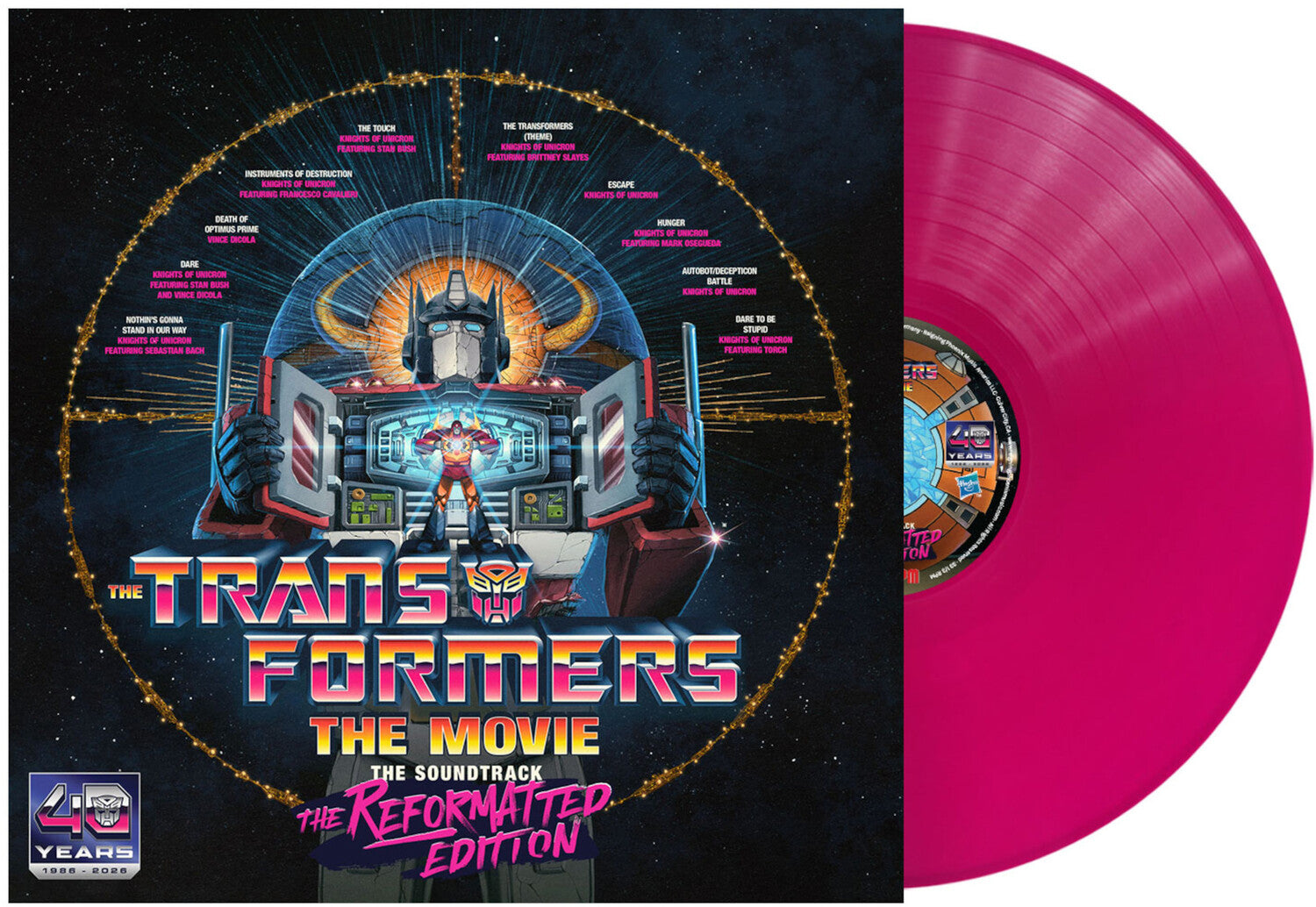 The Transformers: The Movie - The Soundtrack - Pink Vinyl LP