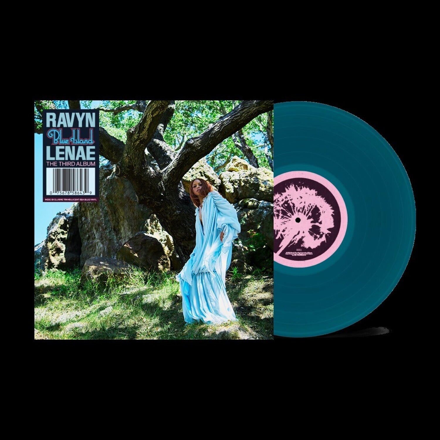 Ravyn Lenae - Blue Island - Blue LP album cover