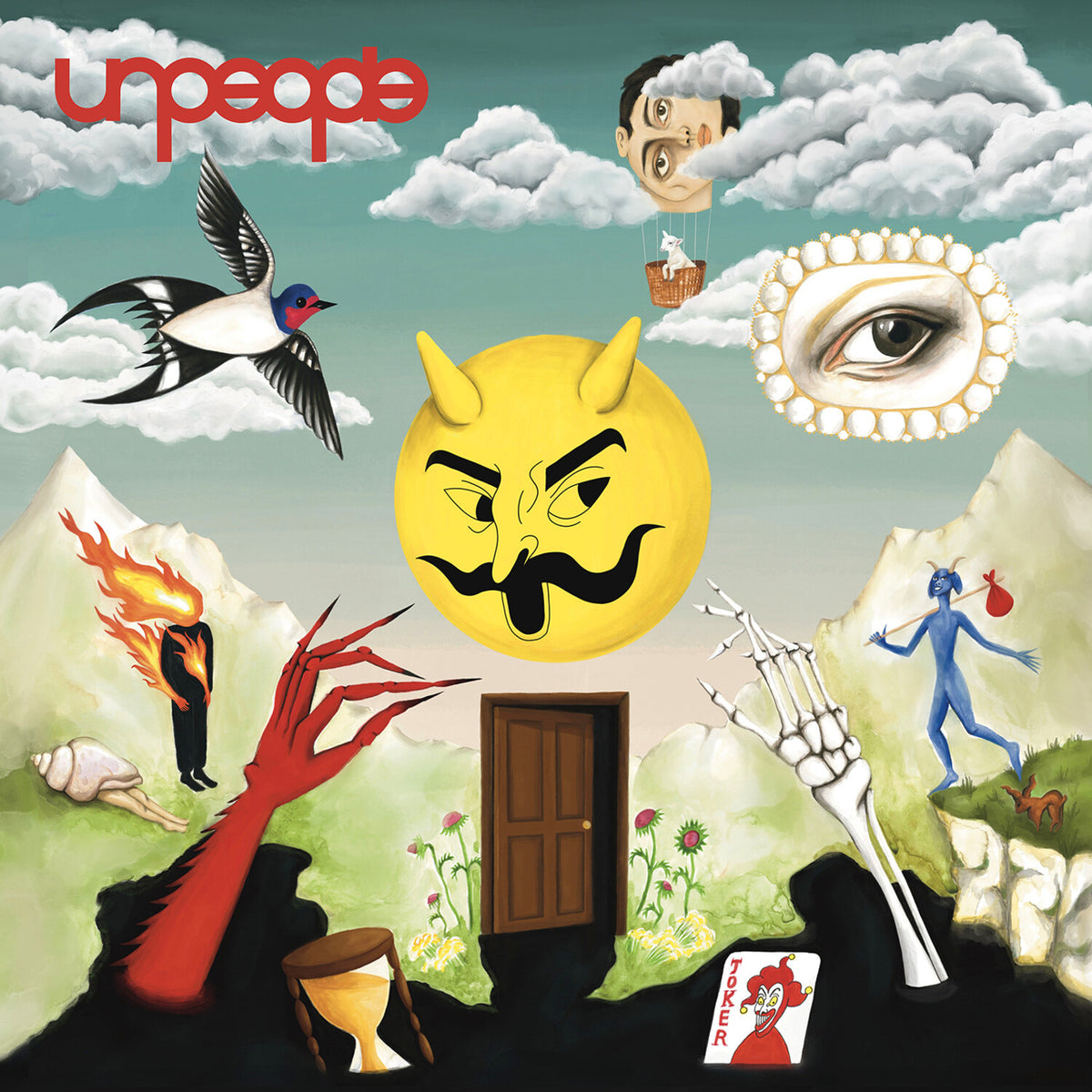 unpeople - we are unpeople - Red LP front cover