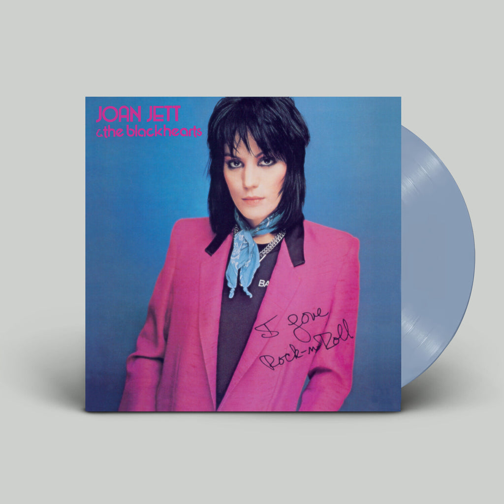 Joan Jett and the Blackhearts - I Love Rock 'N Roll jacket with opaque sky blue vinyl