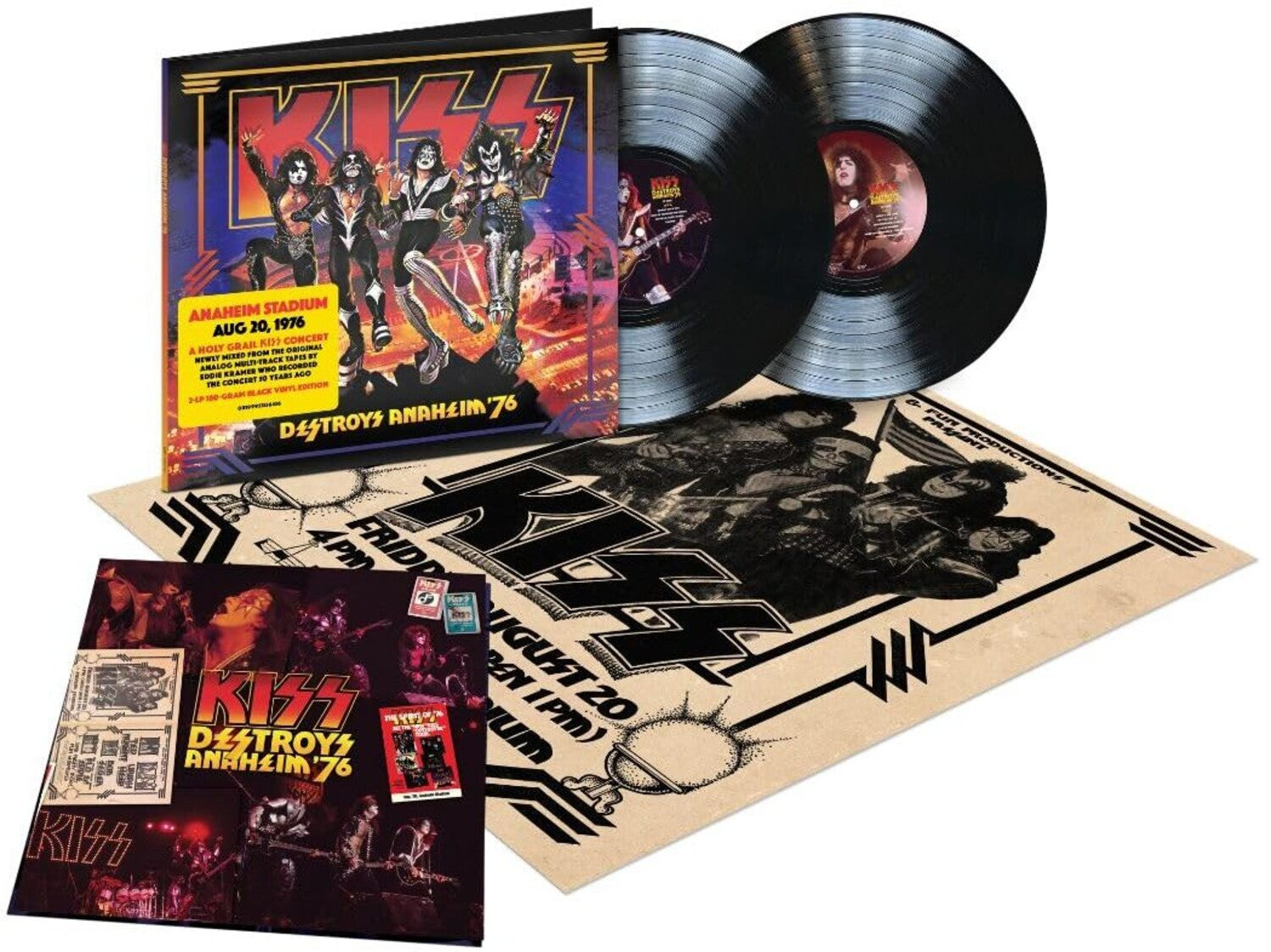 KISS - KISS Destroys Anaheim '76 - 180g 2LP front cover
