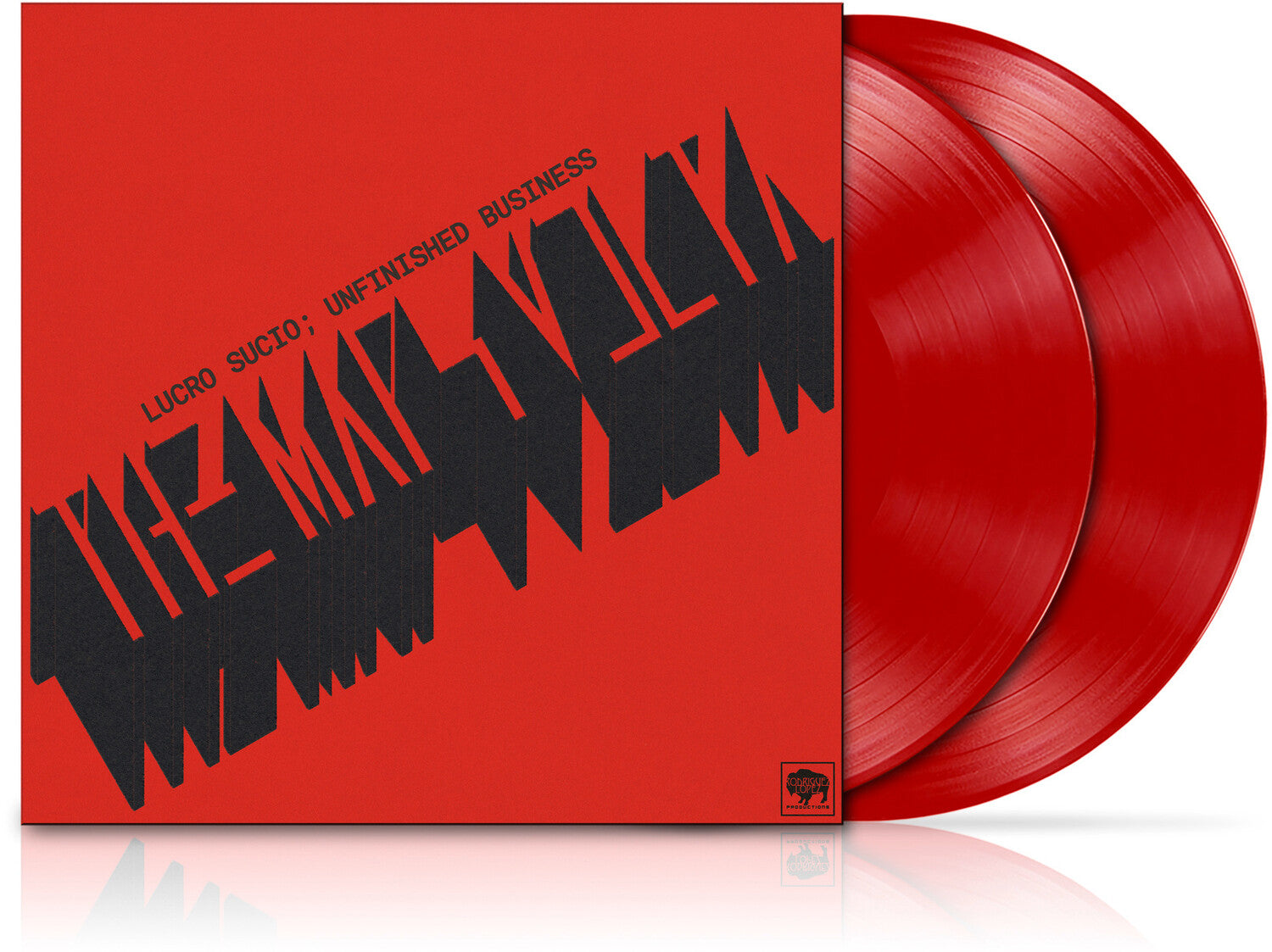 The Mars Volta - Lucro Sucio; Unfinished Business - red 2LP front cover