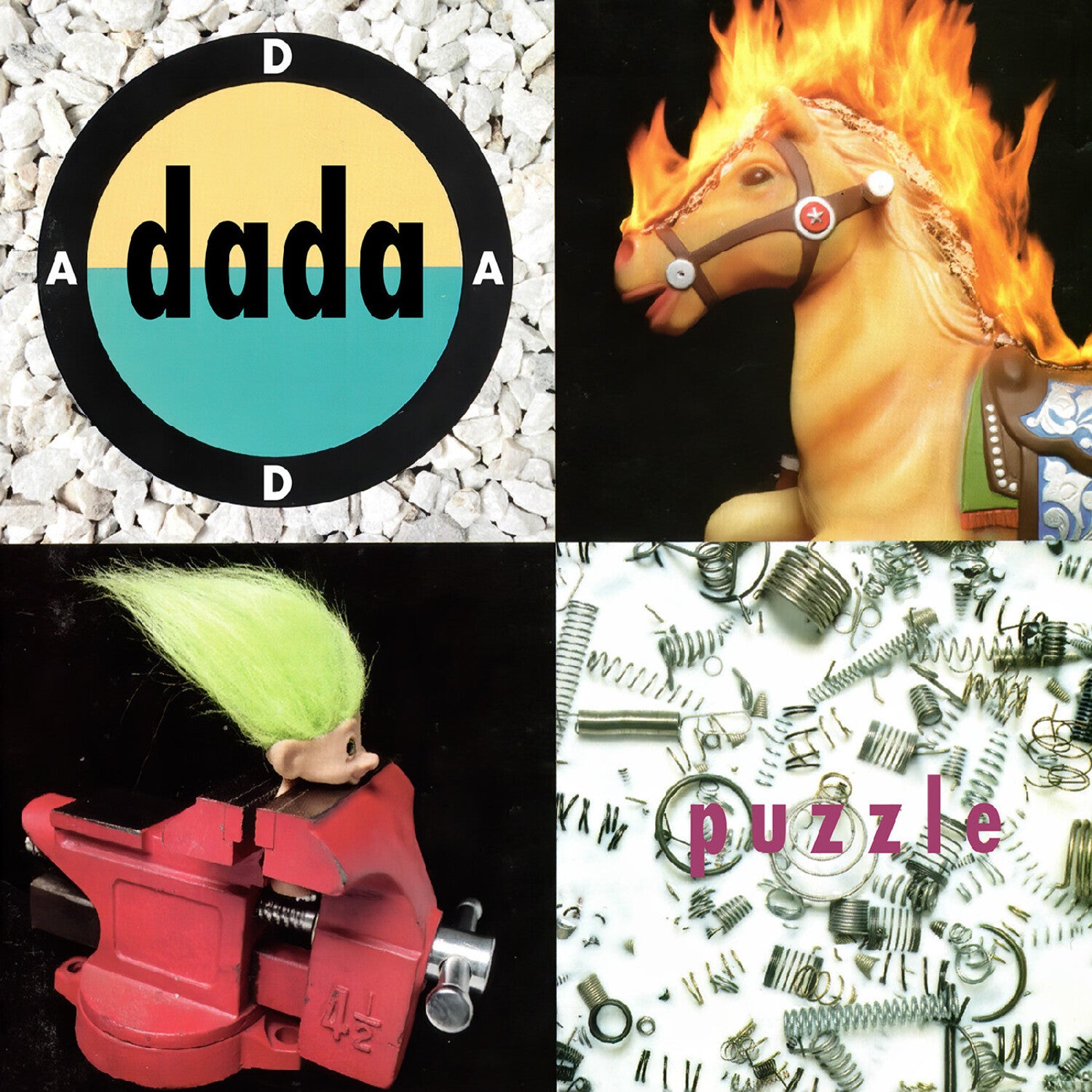 Dada - Puzzle - Green & Yellow Troll Hair Vinyl 2LP