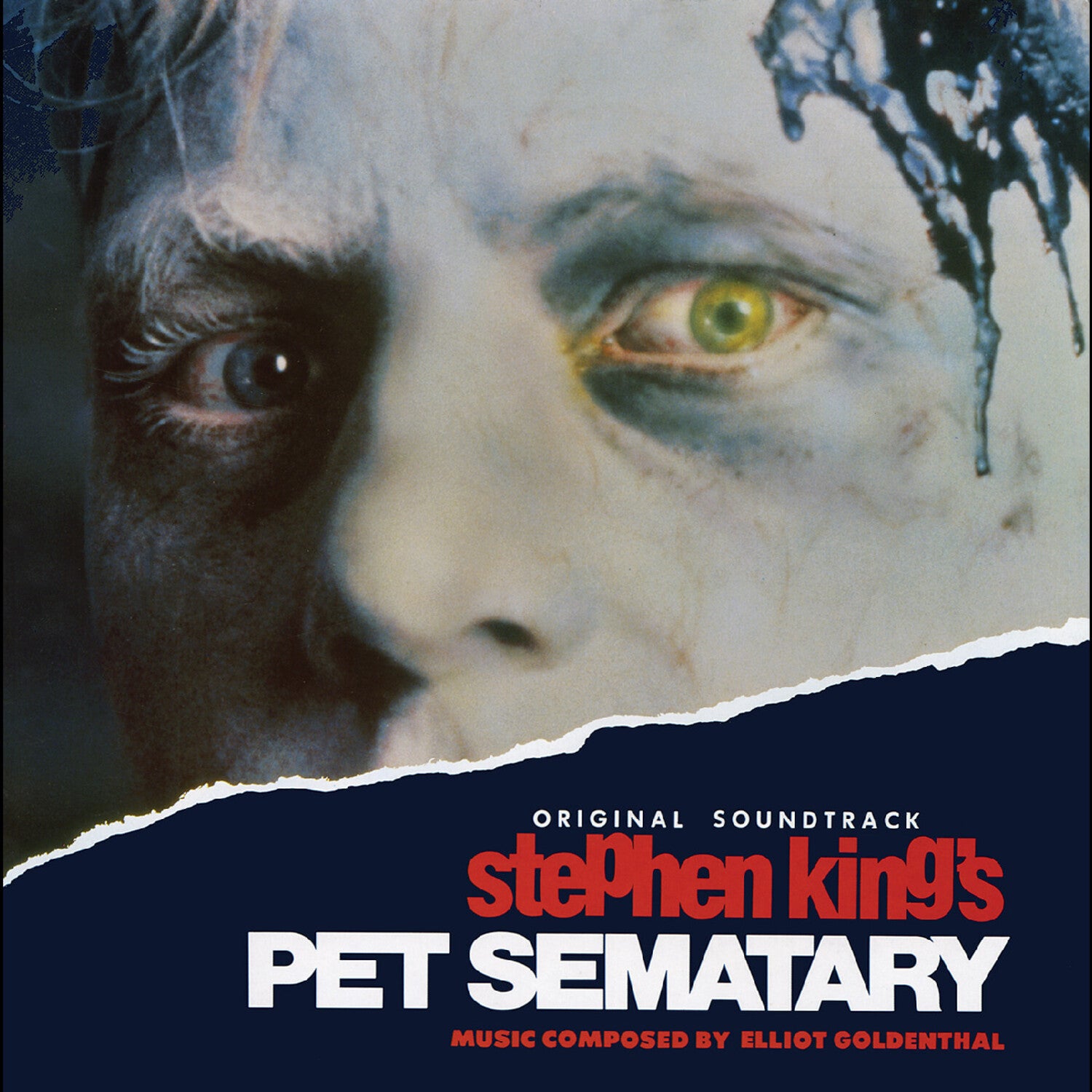 Elliot Goldenthal - Stephen King's Pet Sematary soundtrack - Dead Catseye vinyl front cover