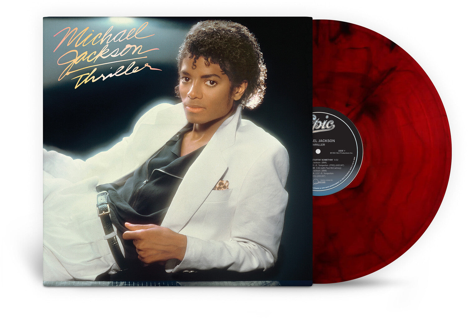 Michael Jackson - Thriller - Red & Black Marble Vinyl LP