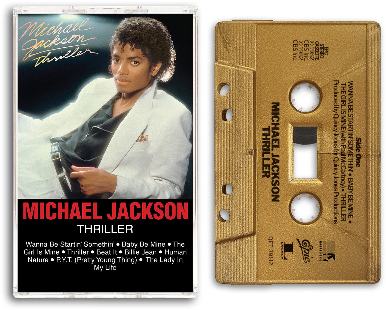 Michael Jackson - Thriller - Gold Metallic Cassette