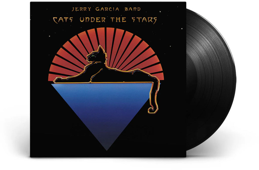 Jerry Garcia Band - Cats Under The Stars LP jacket and vinyl