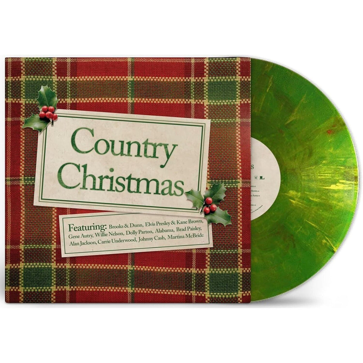 Various Artists - Country Christmas green vinyl LP