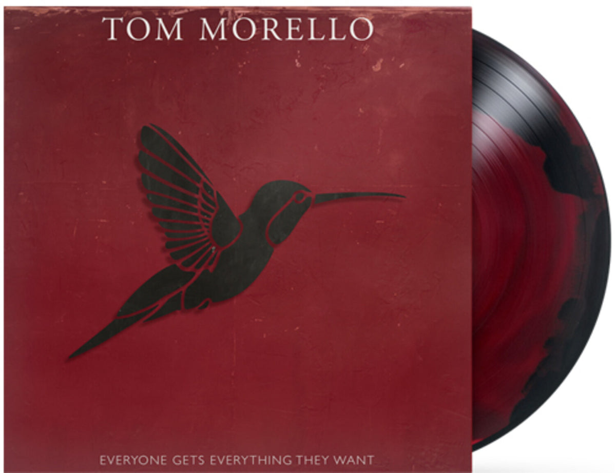Tom Morello - Everyone Gets Everything They Want Rebel Swirl LP packshot
