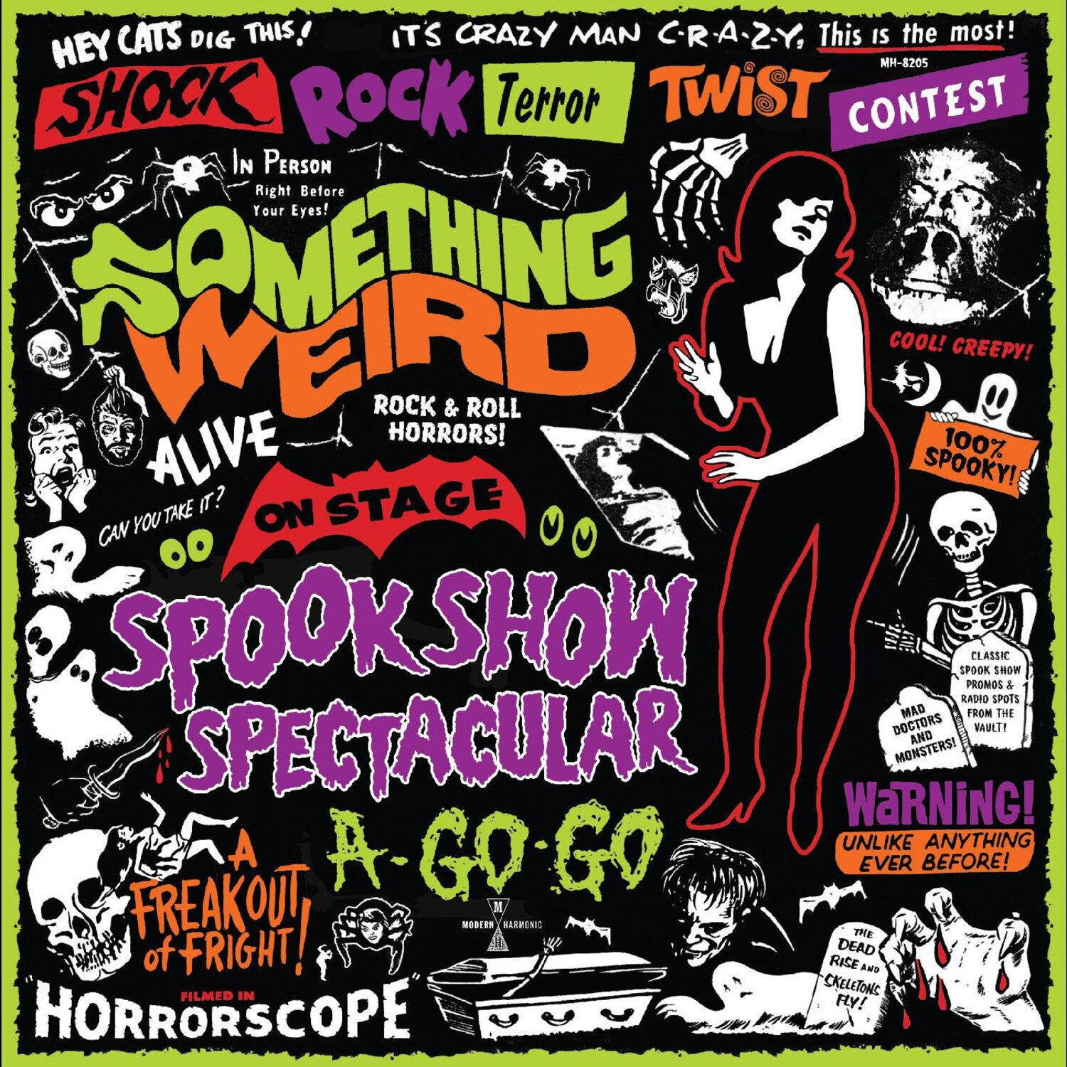 Something Weird - Spook Show Spectacular A-Go-Go - LP + DVD front cover