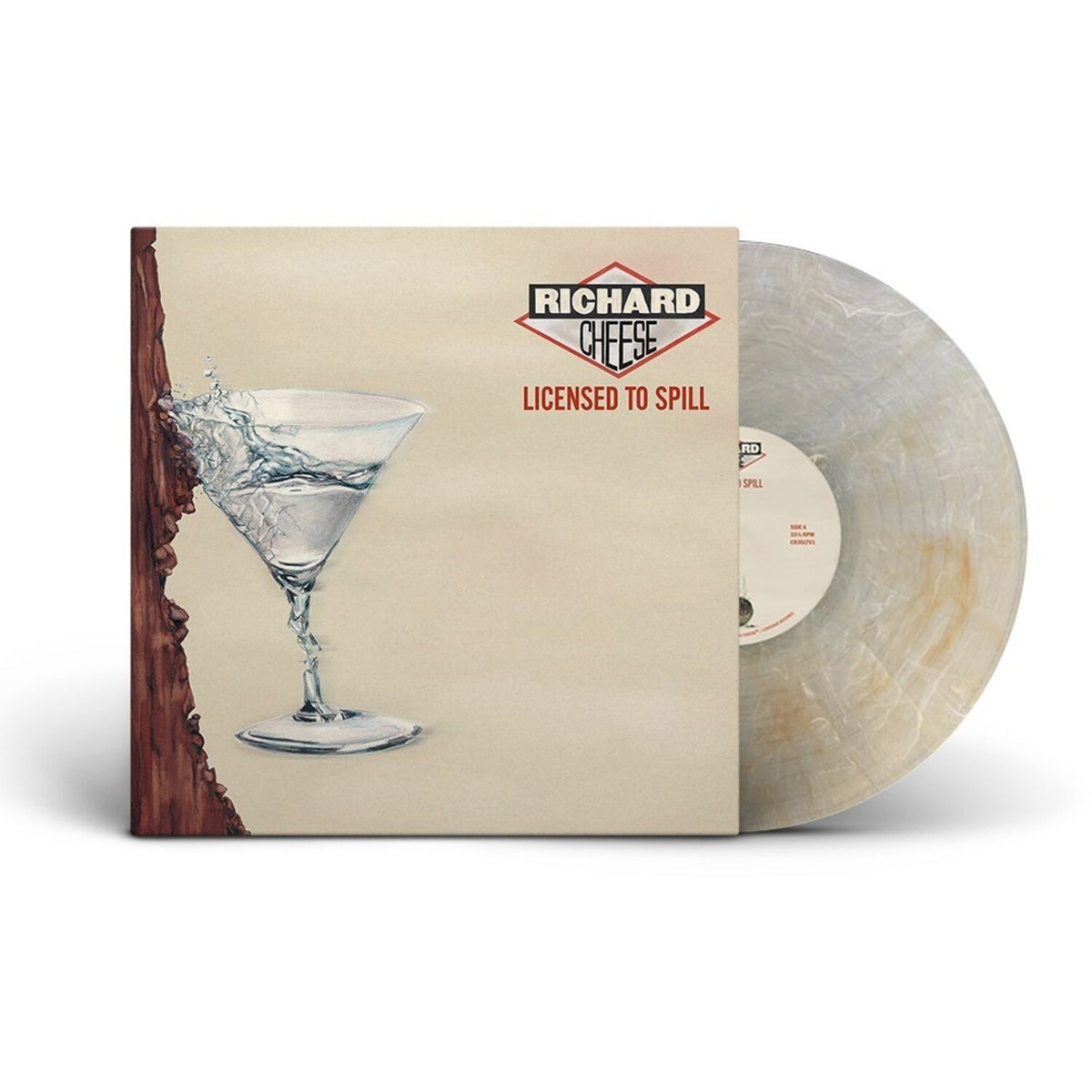 Richard Cheese - Licensed to Spill champagne vinyl packshot
