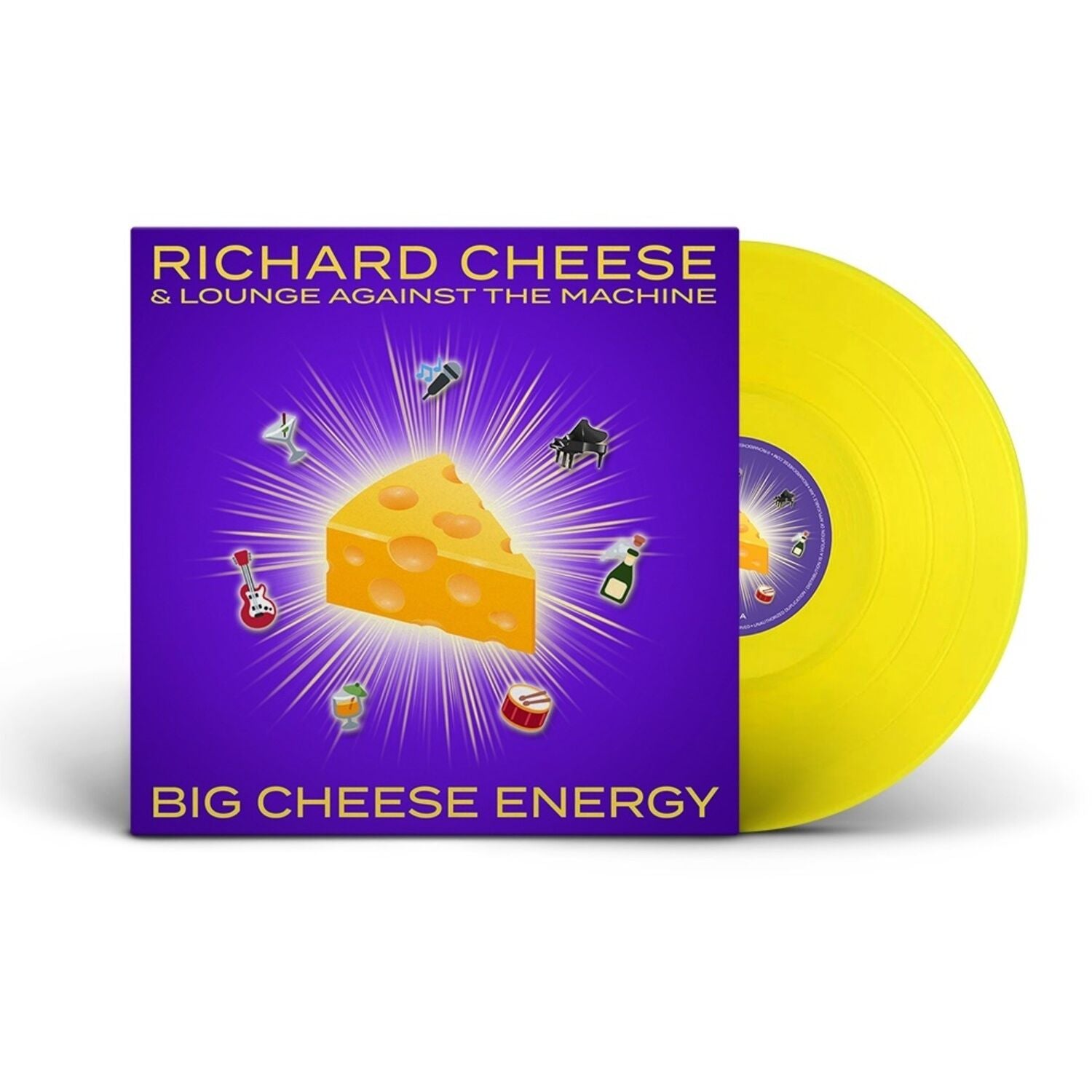 Richard Cheese - Big Cheese Energy yellow vinyl packshot