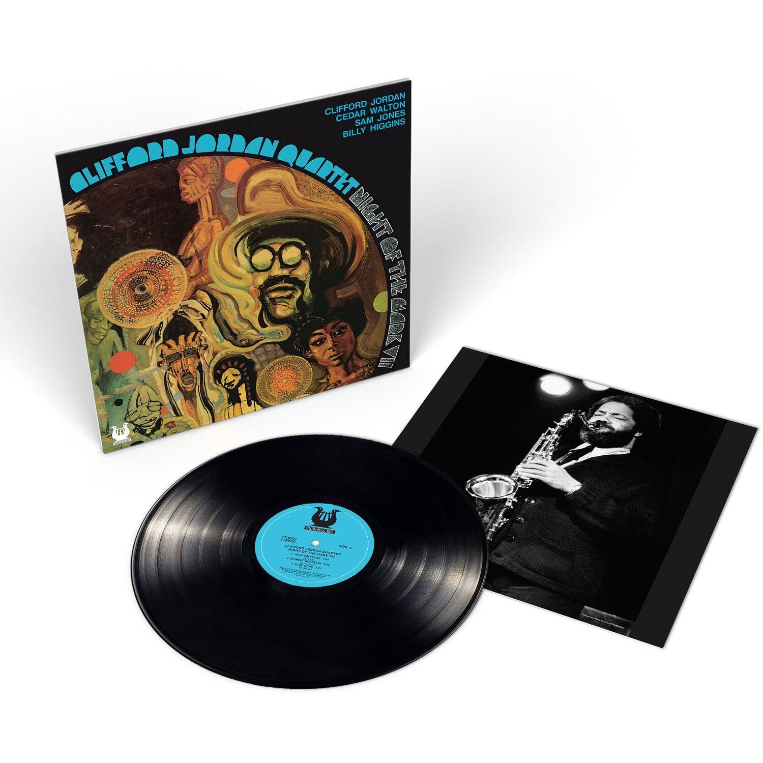 Clifford Jordan Quartet - Night of the Mark VII jacket and vinyl packshot