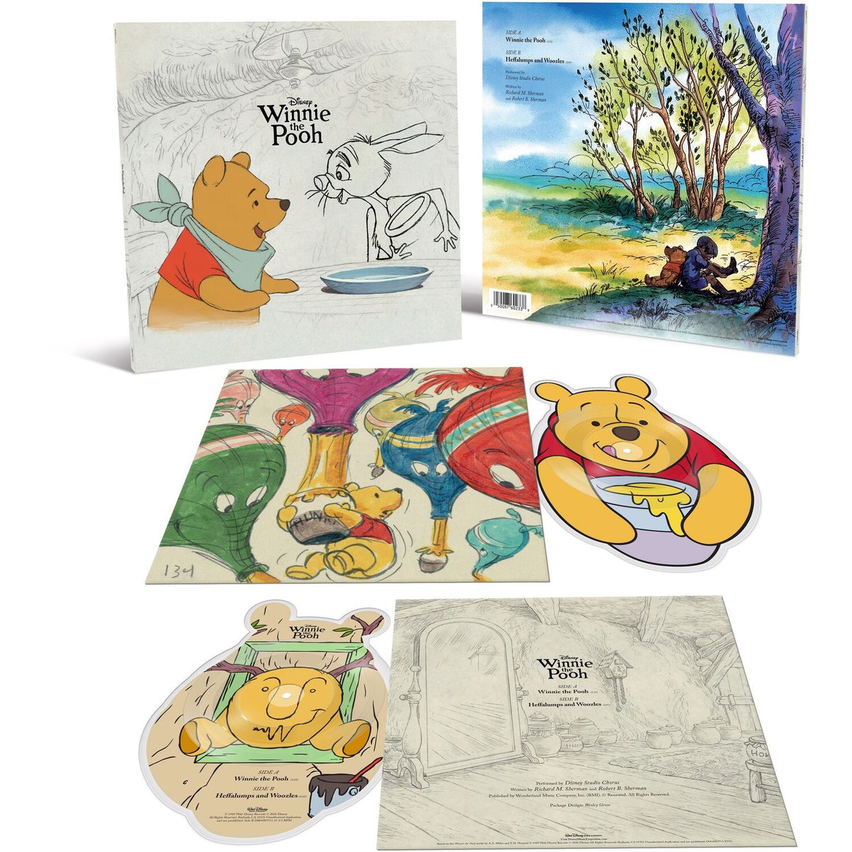 Winnie the Pooh die-cut 10" packaging