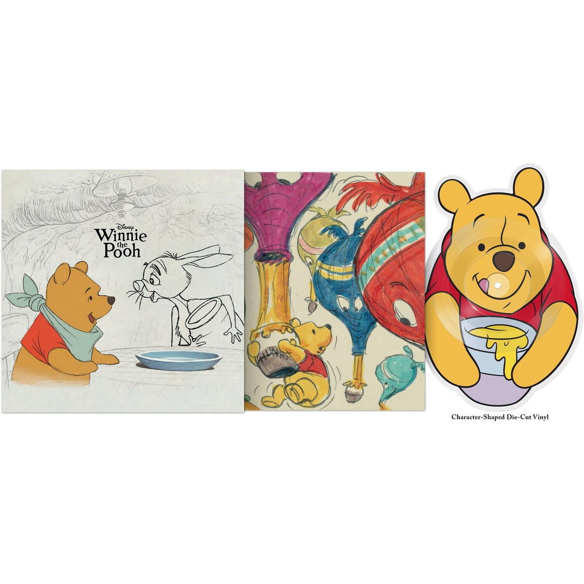 Winnie the Pooh die-cut 10" jacket and disc