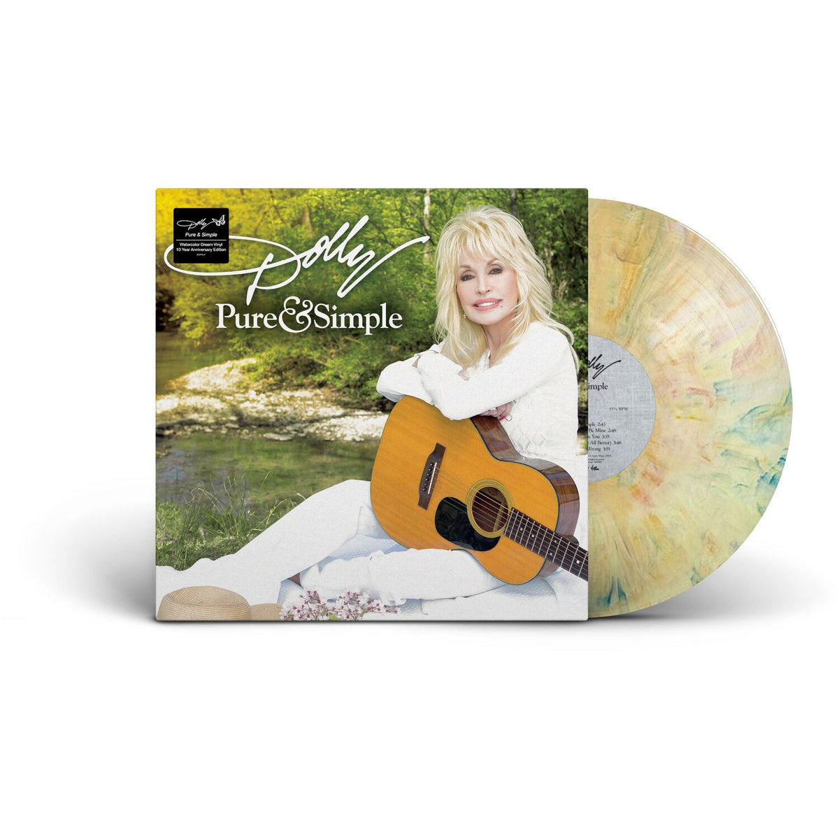 Dolly Parton - Pure & Simple 10 Year Anniversary Watercolor Dream LP
