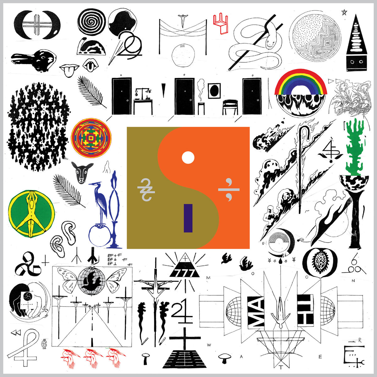 Bon Iver - 22, A Million (10th Anniversary Edition) - Frosted Silver LP front cover