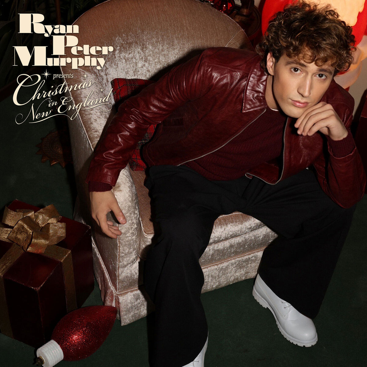 Ryan Peter Murphy - Christmas in New England - Neon Scarlet LP front cover
