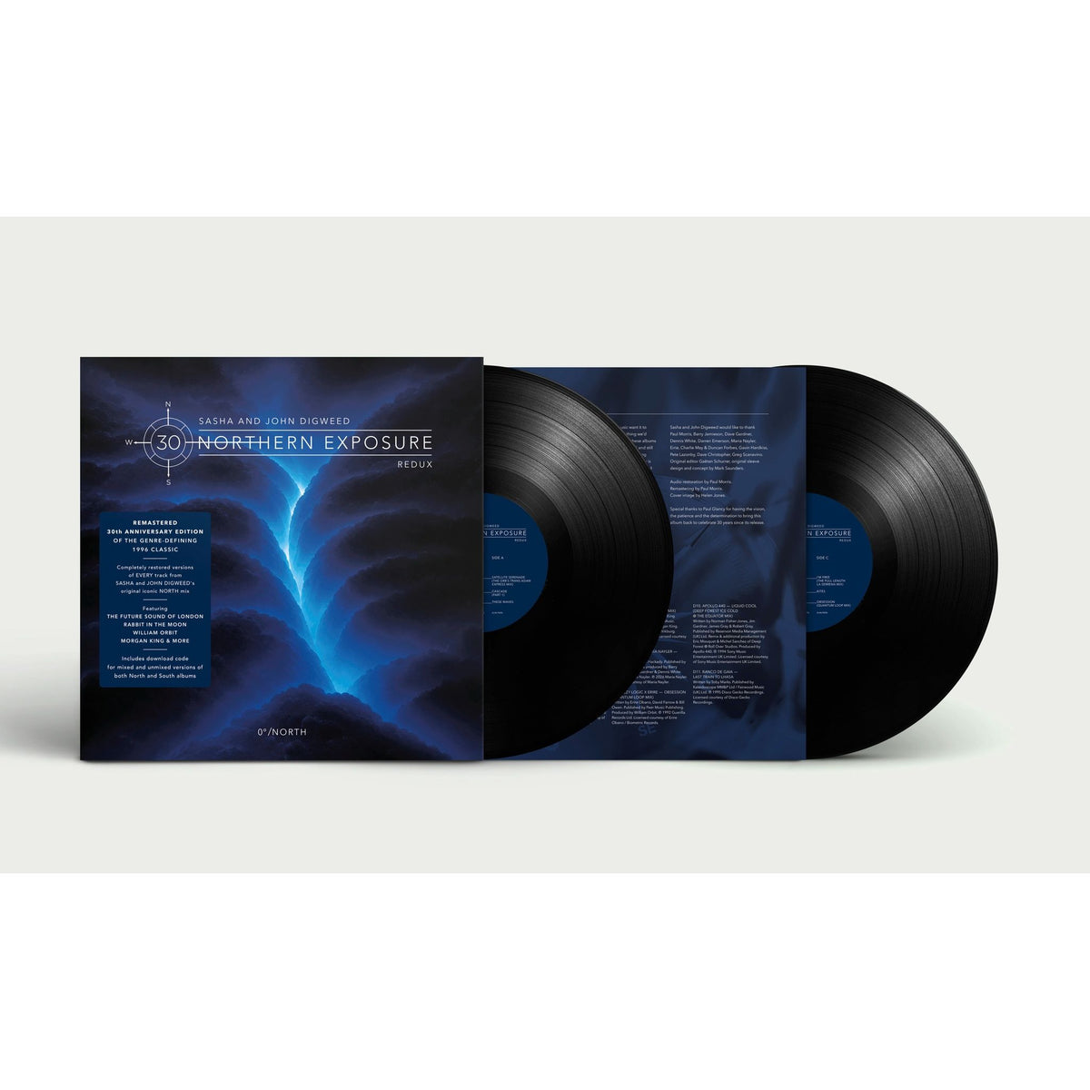 Sasha & John Digweed - Northern Exposure Redux: North - Black 2LP packshot