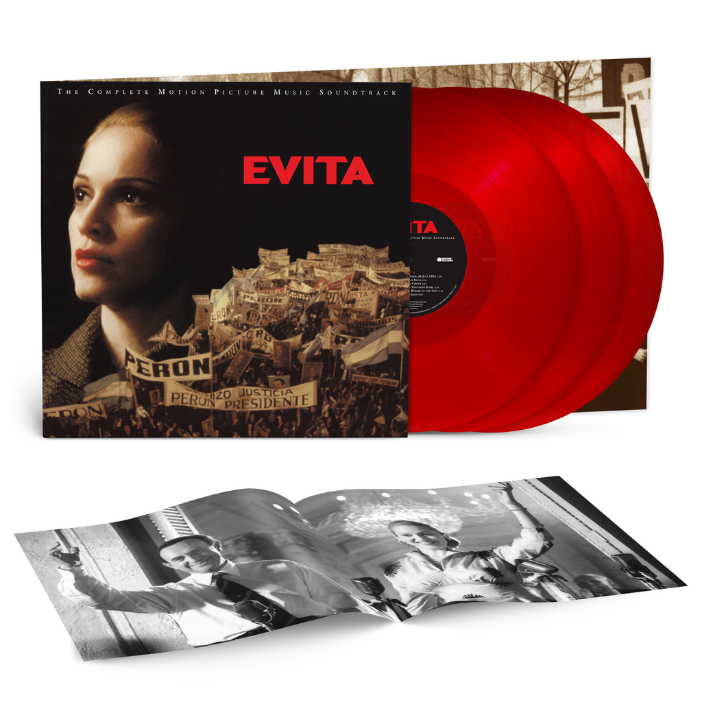 Madonna - Evita: The Complete Motion Picture Soundtrack (30th Anniversary) - Translucent Red LP packshot