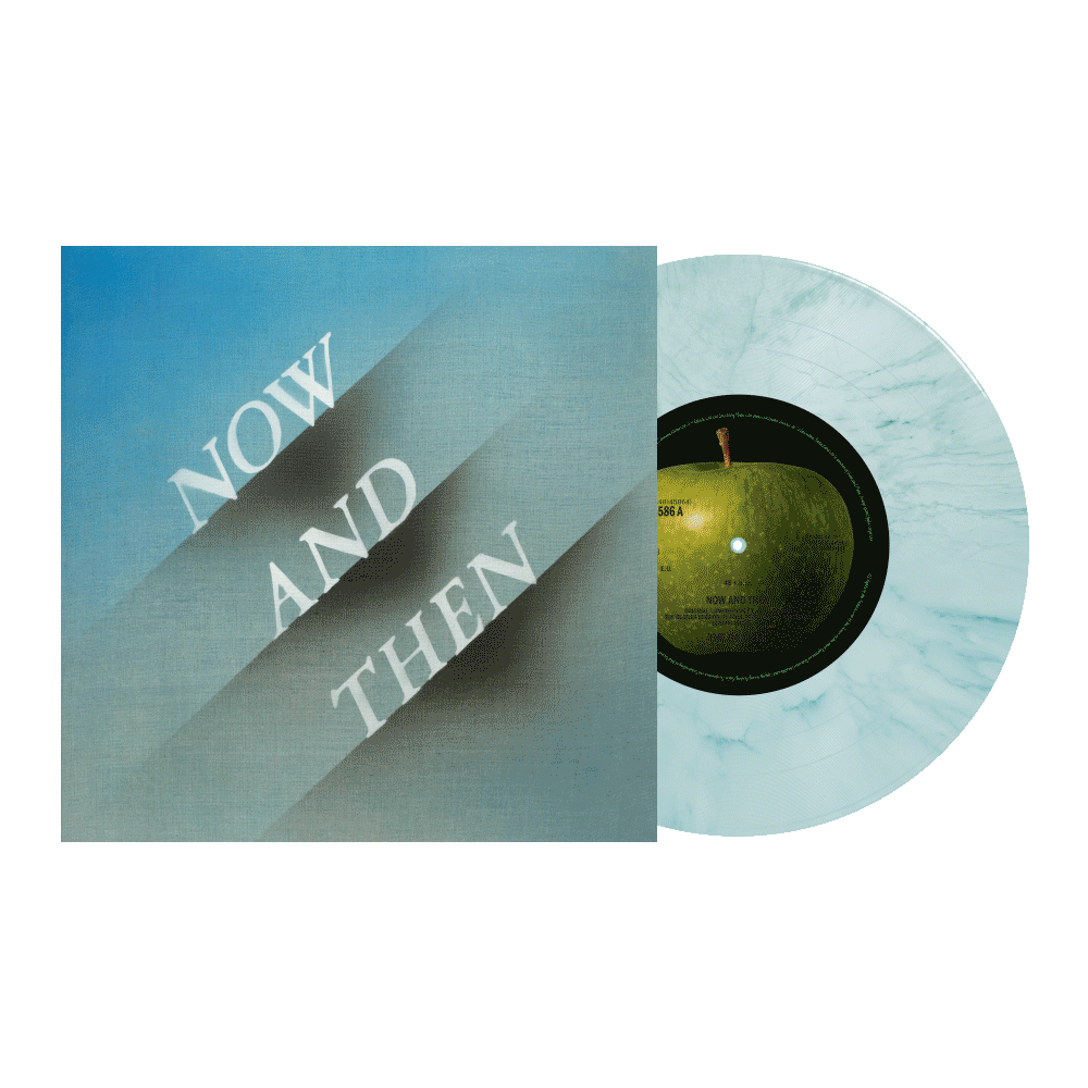 The Beatles - Now and Then - Blue/White Marble 7" Single