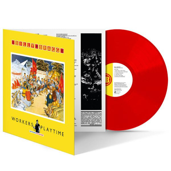 Billy Bragg - Workers Playtime gatefold with solid red vinyl packshot