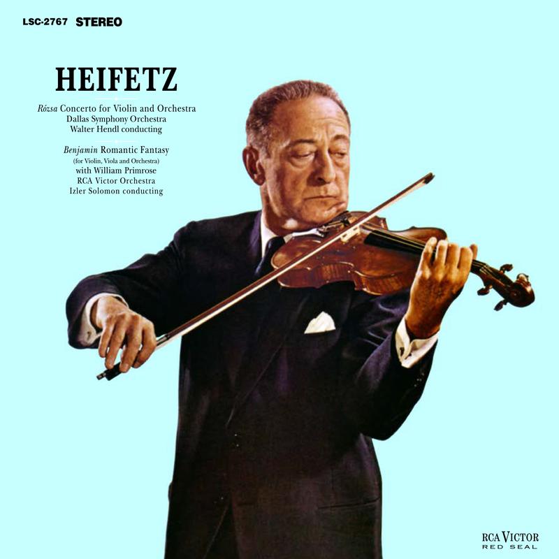 [Pre Order] Heifetz, Hendl - Rozsa: Concerto For Violin And Orchestra / Benjamin: Romantic Fantasy - Analogue Productions 45rpm LP *