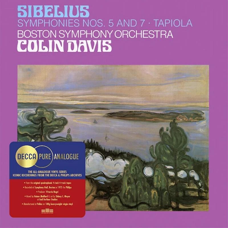[Pre Order] Colin Davis, Boston Symphony Orchestra - Sibelius: Symphonies Nos. 5 and 7, Tapiola - Decca Pure Analogue LP *