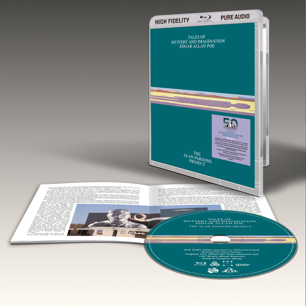 The Alan Parsons Project - Tales Of Mystery And Imagination Edgar Allan Poe (50th Anniversary) - Blu-Ray Audio Disc packshot